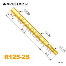 100pcs R125-2S Spring Probe Test Probes Pogo Pin Receptacle Length 30.0mm 2024 - buy cheap