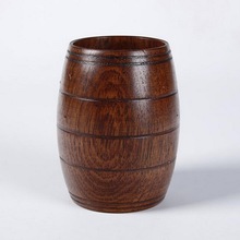 High quality wooden barrel cup personality brown Japanese ancient big wooden beer mug cup 2024 - buy cheap