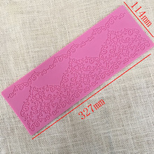 Minsunbak-molde de silicone para decoração de bolo, material macio e de renda, borda de silicone para bolos 2024 - compre barato