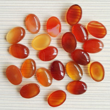 Wholesale 50pcs/lot Natural onyx stone beads 10X14mm oval shape CAB CABOCHON stone beads Free shipping 2024 - buy cheap