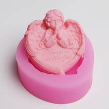 BB020 Baby Angel Silicone Soap Mold Wings Silicon  Fondant Cake Decoration  2024 - buy cheap