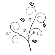 Pretty Floral Branch Vinyl Stickers Car Decal Waterproof Removable Car Window Decals New Rear windshield Decor L294 2024 - buy cheap