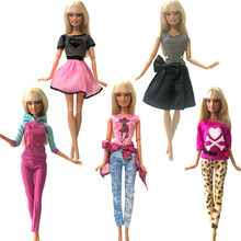 5 шт./компл. NK Mix Doll, красивые вечерние платья ручной работы, верхняя одежда, модное платье для куклы Барби, подарок для девочек 030A DZ 2024 - купить недорого