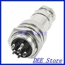 P16-6 Core 16mm 6 Pin Stainless Steel Male Female Aviation Connector 2024 - buy cheap