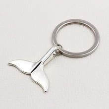 XCHARMS Fashion Creative Novelty Gift Dolphin Tail Keychains Rings DIY Handmade Vintage Silver Color Key Chains 2024 - buy cheap