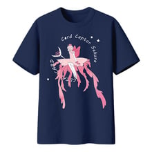 Brdwn-Camiseta de Cosplay de Sakura, camisa de manga corta de algodón, con estampado de cartas, Captor y Sakura, Unisex 2024 - compra barato