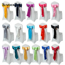 50pcs/Lot Satin Chair Sash Bow 6 x 108inch For Banquet Wedding Party Banquet Bow Ties Butterfly Craft Decoration 15 x 275cm 2024 - buy cheap