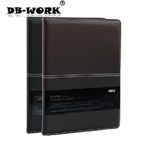 Deli 25 k notebook leather notepad stationery 114sheets  A5 to thicken the business office notepad 2024 - buy cheap
