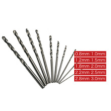 Mini High Speed 10Pcs/set White Steel Twist Drill HSS Bit Set For Dremel Rotary Tool High Quality 2024 - buy cheap