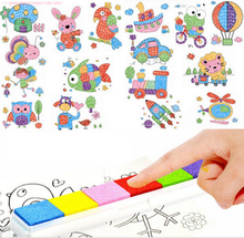 8pcs/set Cartoon Kid DIY Finger Painting Craft Set Children Colorful Fingerpaint Drawing Education Learning Picture Toy 2024 - buy cheap