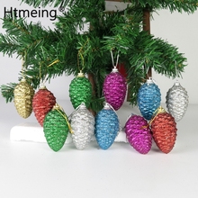 6pcs Christmas Mini Decorative Pine Cones Christmas Tree Party Hanging Decoration Christmas Ornament 2024 - buy cheap