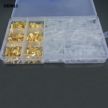 320pcs 2.8/4.8/6.3mm gold  Insulated Electrical Wire Crimp Terminal Spade Connector Assortment Set 2024 - buy cheap