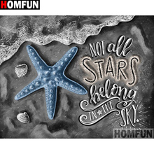 Homfun quadrado completo/broca redonda 5d diy pintura de diamante "letra estrela" 3d bordado ponto cruz 5d decoração de casa a137 24 2024 - compre barato