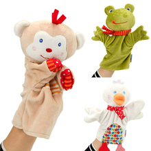 Marionetas de mano bonitas de pato y Rana para niños, gran oferta, muestra de marionetas encantadoras para niños, juguetes educativos suaves para bebés de cumpleaños 2024 - compra barato