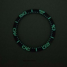 Anillo de bisel superluminoso de 38mm, inserto de bisel de cerámica para reloj automático 2024 - compra barato