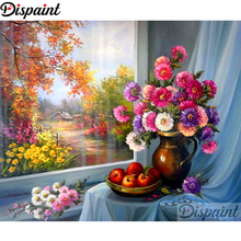 Алмазная 5D картина «Цветочный пейзаж», полноразмерная/круглая вышивка крестиком, домашний декор, подарок, A10682 2024 - купить недорого