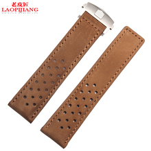 Laopijiang Watch Strap Leather Watchband 22mm male substitute T-@-G watches accessories 2024 - buy cheap