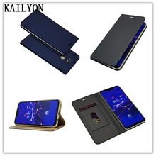 Funda de teléfono para Huawei Mate 20 Lite, carcasa de cuero genuino de lujo con voltaje magnético, carcasa ajustada para Huawei Maimang 7 2024 - compra barato