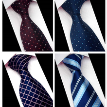 Classic Men Business Formal Wedding Silk Ties 8.5cm Stripe Neck Tie Fashion Shirt Accessories CS399 2024 - buy cheap