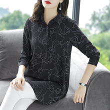 Long Style Women Spring Summer Women Blouses Shirts Lady Casual Long Sleeve Turn-down Collar Blusas Tops DF2569 2024 - buy cheap