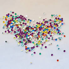 Mix Color 1000pcs Nail Art Tips Decoration Glitter Crystal Rhinestone DIY Gems Decoration 2024 - buy cheap