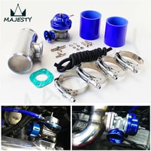 30PSI TS BOV turbo +2.5" 63.5*150mm Flange Pipe + 2 * BLUE silicone hoses+ 4*clamps aluminum blue 2024 - buy cheap