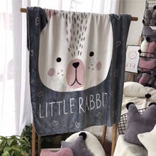 Baby Blanket Kids Soft Infant Envelope Fleece Swaddling Lovely Rabbit Fox Bear Blankets Baby Stroller Bedding Cover Blanket Bebe 2024 - buy cheap