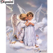 Dispaint Full Square/Round Drill 5D DIY Diamond Painting "Angel couple" Embroidery Cross Stitch 5D Home Decor A11302 2024 - buy cheap