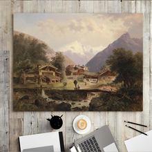 Vinsonloud Home Decoration Print Canvas Wall Art Picture Paintings Horizontal Lake landscape Oil Unframed Drawings Bedroom 2024 - buy cheap