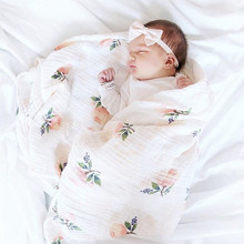 A 100% bamboo baby swaddle baby muslin blanket quality better than Aden Anais Baby Multi-use big diaper Blanket Infant Wrap 2024 - buy cheap