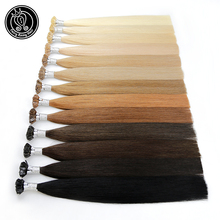 Extensão de cabelo remy de 20 a 22 polegadas, cabelo humano com queratina, ponta lisa, cápsulas lisas, pré-liga natural, 0.8g/fio 2024 - compre barato