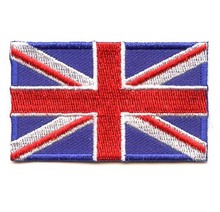 Пользовательский Флаг Великобритании вышитый значок сделана из саржи с отрезанием тепла и железа на подложке принять MOQ50pcs Бесплатная доставка 2024 - купить недорого