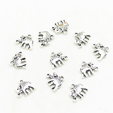 Sweet Bell 100pcs/lot 12*14mm Antique   Zinc Alloy mini Elephant Charms Fashion Pendan Making  3B409 2024 - buy cheap