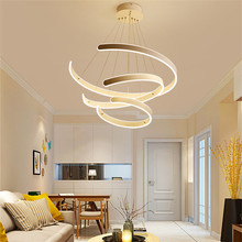 Italian LED Chandeleir Bedroom Kitchen Dining room Studio luminaires suspendus Vintage Loft Decor spiral staircase chandelier 2024 - buy cheap