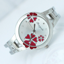 Reloj de pulsera redondo analógico de cuarzo con esfera de flores a la moda para mujer, reloj de pulsera para mujer 2024 - compra barato