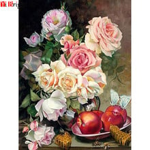 5D DIY Diamond Painting Flowers Home Decor Apple Butterfly Picture Of Rhinestone Full Square Mosaic Diamond Embroidery XY1 2024 - buy cheap