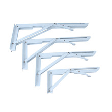 Plegable soporte de estante blanco al apoyo soporte de pared-Pack de 2 2024 - compra barato