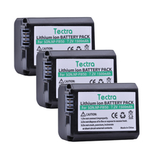Tectra-bateria externa 3 peças smartw50 2 fw50 np, bateria para visual visual de sony 2024 - compre barato