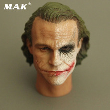 Cabeza de hombre esculpida a escala T-09H 1/6, medio maquillaje, cabeza de payaso Joker, modelo tallado con accesorio para el cuello, cuerpo de figura de acción de 12 pulgadas 2024 - compra barato