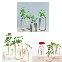 Vaso de flor de vidro limpo hidroponia planta garrafa para o casamento casa mesa decoração do jardim ao ar livre indoor display 2024 - compre barato