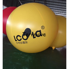 Globo inflable de helio gigante, balón inflable de PVC flotante, promoción de publicidad, suelo hermético, pelota de playa 2024 - compra barato