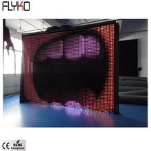 Sample price cheap decorative led video curtain light P5cm 3x4m for stage background fashion show 2024 - buy cheap