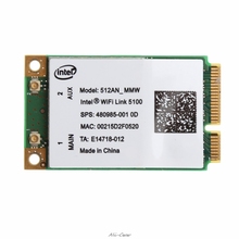 Enlace Intel 5100 WIFI 512AN_MMW 300M Mini PCI-E tarjeta WLAN inalámbrica 2,4/5GHz 2024 - compra barato