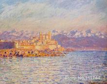Pinturas de Claude Monet The Bay of Antibes a la venta, arte de paisaje hecho a mano de alta calidad 2024 - compra barato