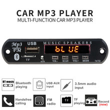Support Recording Bluetooth Handsfree Car Kit Mp3 Player FM Radio TF AUX USB Wireless Stereo Receiver Mp3 Decoder Board 2024 - buy cheap