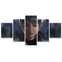 Game Girl Detroit Become Human Wall Art Painting 5 Panels Posters and Prints Modular Paintings on The Wall 2024 - buy cheap