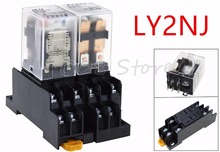 ZFU 1 компл./лот катушки Мощность реле LY2NJ 12V 24V 110V 220V миниатюрное реле DPDT 8 контактов HH62P LY2 JQX-13F с PTF08ASocket база MS 2024 - купить недорого