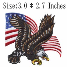 American Eagle embroidery patch 3.0" wide  /memorial badge/fly/Stitching work 2024 - buy cheap