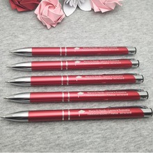 Sales champion!!! 50pcs/lot 10 colors metal pen customized logo printing with free logo/name or TEXT For company event supplies 2024 - buy cheap