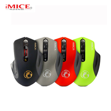 IMICE-ratón inalámbrico E-1800 para juegos, Mouse óptico ajustable de 2000DPI, receptor USB 3,0, ordenador 2,4 GHzmini 2024 - compra barato